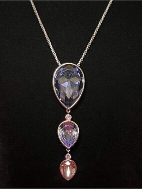 Touchstone Crystal by Swarovski Pear Drop Necklace
